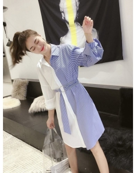ĐẦM SƠMI THẮT EO Đ00023